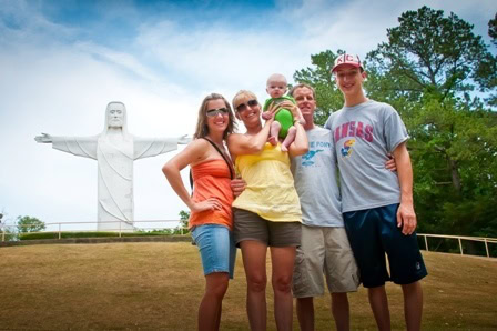 family at the Passion Play Eureka Springs