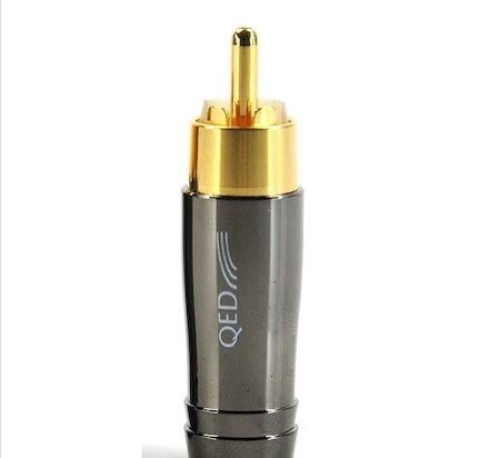 QED QE-6122 PERFORMANCE AUDIO RCA JACK BLACK