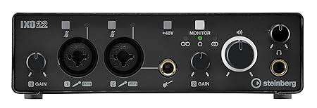Steinberg IXO22 2x2 USB 2.0 24-Bit/192kHz Audio Interface With Cubase AI, Cubasis LE and Steinberg Plus Software