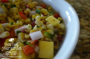 Grilled Corn & Mango Salsa