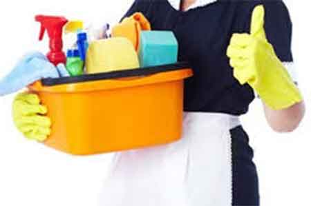empleada del hogar con utensilios de trabajo. ¿Quién puede considerarse una empleada del hogar?