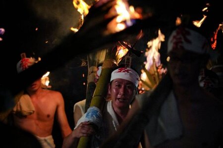 麓山の火祭り