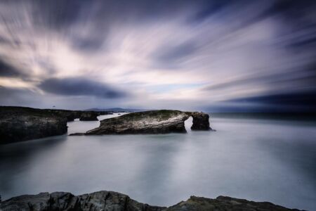 playa de las catedrales fotografía