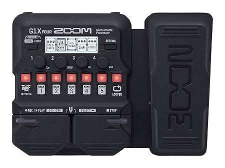 Zoom G1X Four Multi-effects Processor with Expression Pedal without adapter (Black) - Image 7