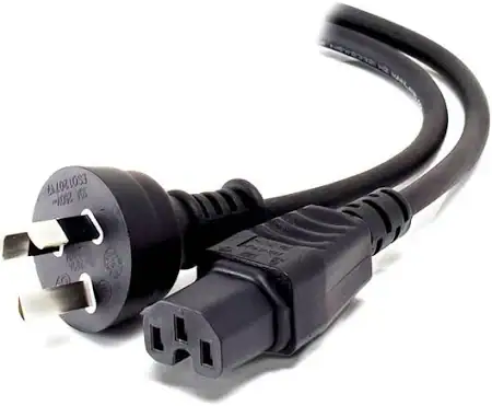 Powerfirm Input Power Cable 10A IEC C15 to Australian Plug 2.0m Black