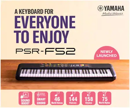 YAMAHA Psr-F52 Portable Keyboard With 61 Keys - Image 3