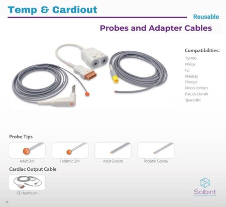 Temperatura - Sondas y cables adaptadores para Monitores de Signos Vitales - Image 2