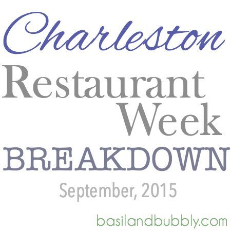 Charleston Restaurant Week 2015