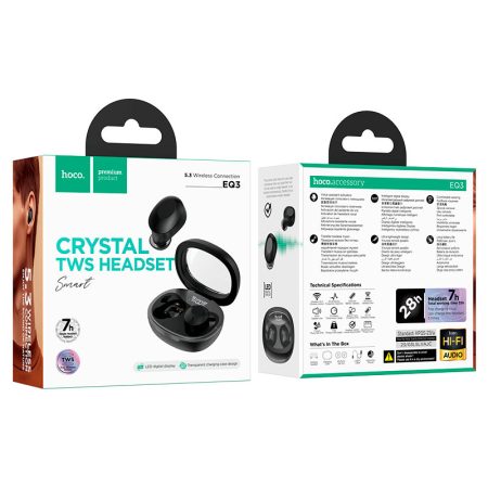hoco-eq3-smart-tws-headset-packaging-black — HOCO Israel