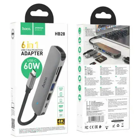 hoco-hb28-converter-tc-to-mp-2xusb-tc-sd-tf-packaging — HOCO Israel
