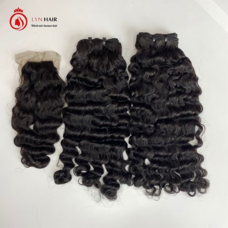 100% human raw burmese curly hair