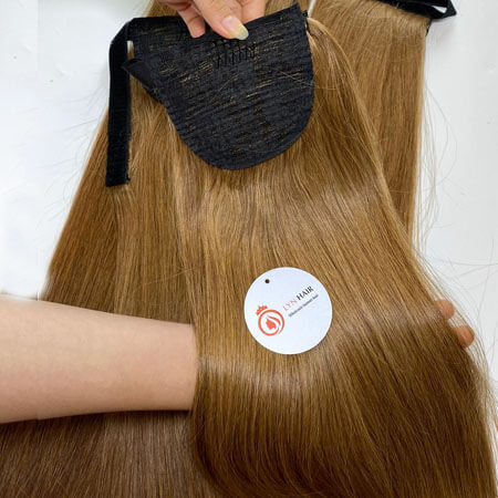 honey blonde ponytail extension