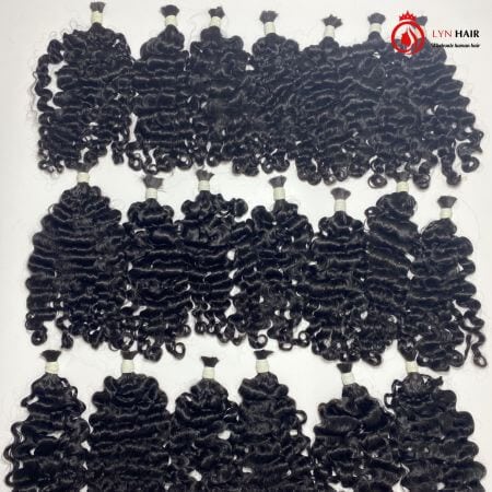 curly human hair for braiding bulk
