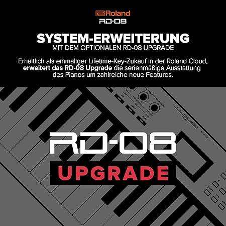 Roland RD-08 Stage Piano | Authentic RD Sound & Playability | Streamlined Design | 88-Note Weighted Action PHA-4 Keyboard | Expandable Features | +3,000 Built-in Sounds - Image 4