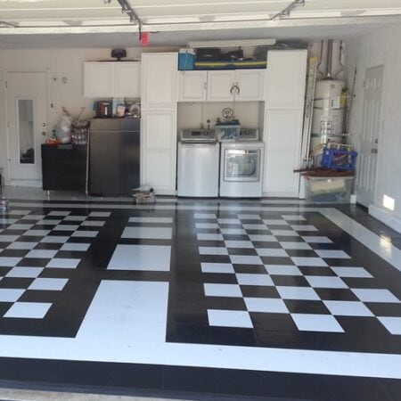 Garage Floor Tile - Peel & Stick