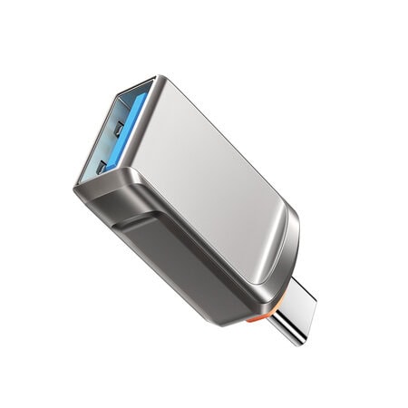 OTG Адаптер Xmart USB-A към Lightning, сив - 4