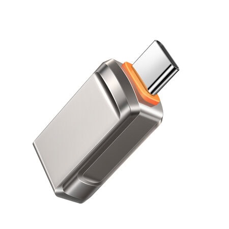 OTG Адаптер Xmart USB-A към USB Type-C, сив - 1