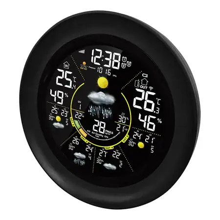 Домашна метеостанция с един външен сензор Xmart IW99-WF, Wi-Fi смарт функции в мобилно приложение, отчетлив ясен екран, Аларма - 4