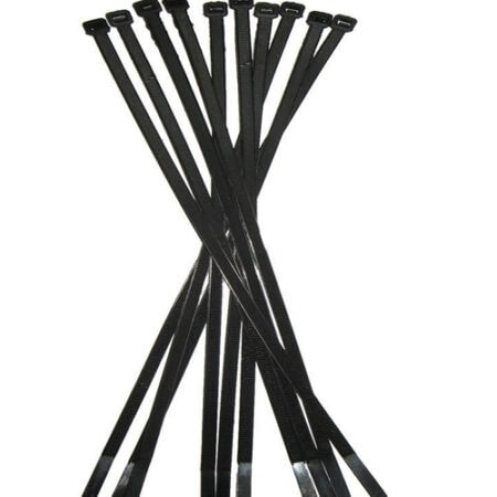 Black Cable Ties – 3/16" x 8" Heavy-Duty Nylon Zip Ties