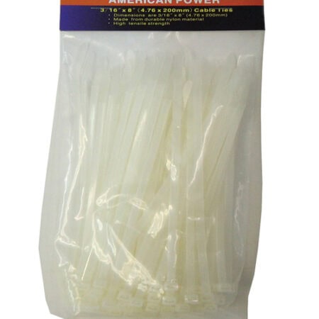 3/16" x 8" White Cable Ties – Wholesale Price