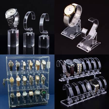 Clear Acrylic Watch Displays