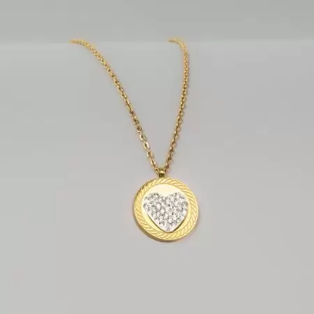 CADENA CORAZÓN REDONDO MUJER LZ