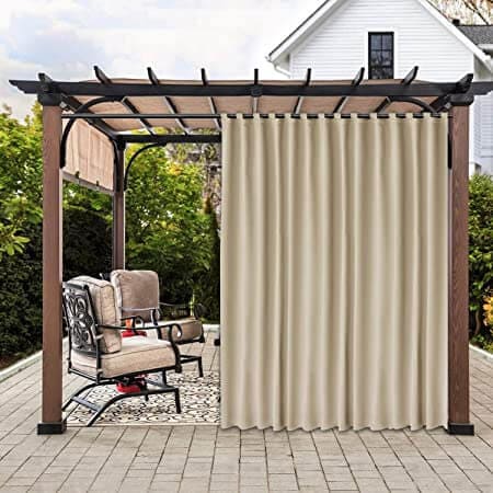 LESS SOUND AND WIND OUTDOOR CURTAINS FOR PATIO