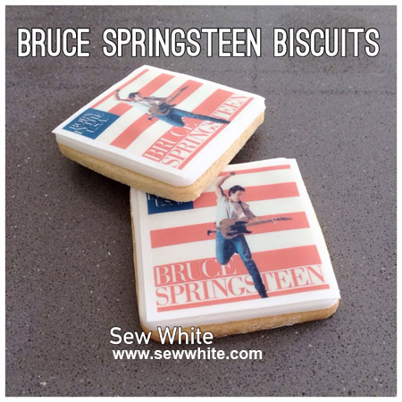 Sew White Bruce Springsteen album cover biscuits 5