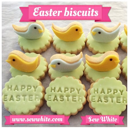 Happy Easter bicsuits and 3D bird biscuits