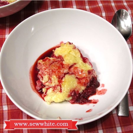 Sew White Christmas jam rice pudding 3