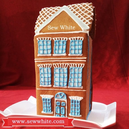 Sew White Georgian town house gingerbread 9