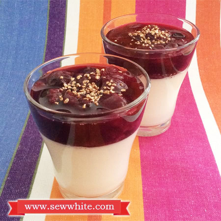 Sew White Champagne and berries panna cotta 2