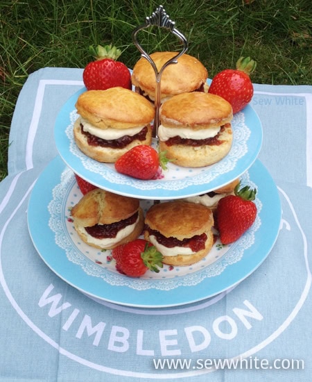 Sew White Wimbledon afternoon tea orange scones 8