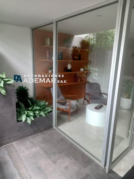 mamparas de aluminio con vidrio