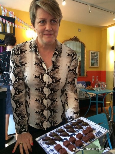 Chantal with some of her delicious truffles Chantal Coady with some of her delicious truffles