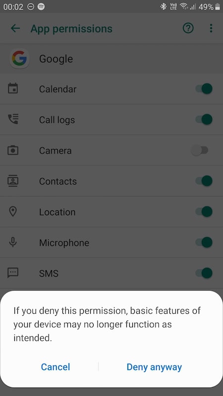 Disable-Microphone-Permissions-for-Google-App-on-Android