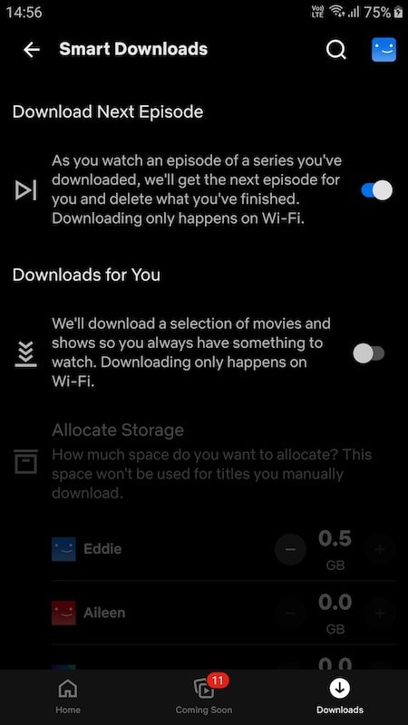 How to Turn On or Off Smart Downloads on Netflix for Android, iOS and PC