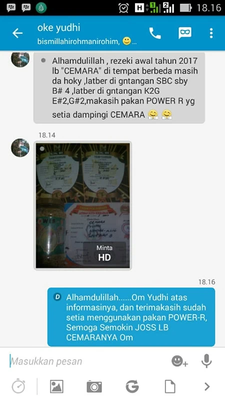 Pakan racikan Power-R
