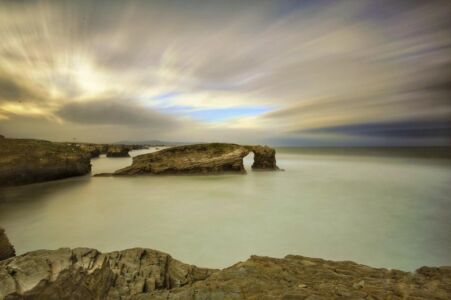 playa de las catedrales fotografía