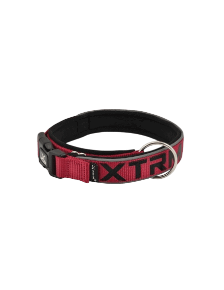 Nayeco X-TRM Neon Flash Collar Rojo y Negro Para Perros