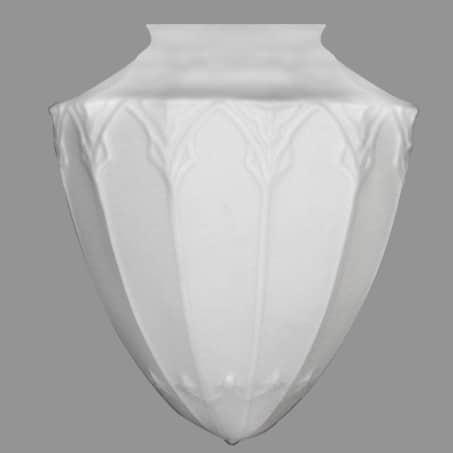 Acorn Glass Opal Embossed Large