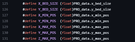 professional firmware travel limit definitions