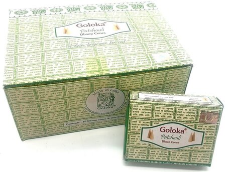 Encens Goloka Patchouli 10 cônes