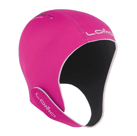 Cold water swim hat bright pink