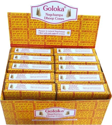 Encens Goloka Nag Champa 10 cônes