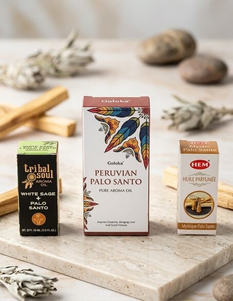 Lot Huiles Parfumées Purification — Palo Santo Trio