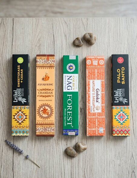 Lot d’encens Forêt & Nature Sauvage 5 boîtes bâtonnets