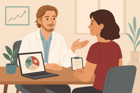 caso studio nutrizionista sportivo mentre visita paziente