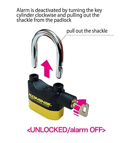 Komine LK-120 Alarm Padlock