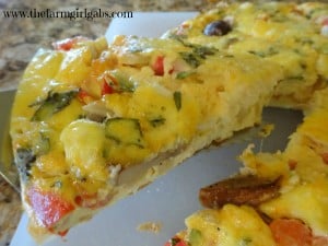 sliced frittata